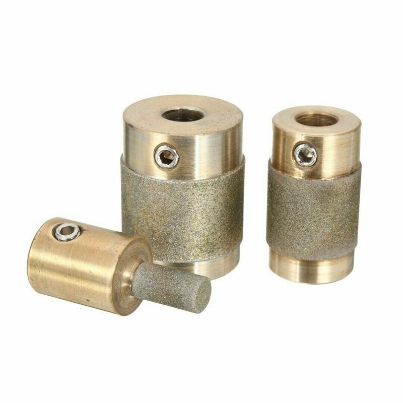 Broca para trituradora de diamante, herramientas de cabezal de 1 pulgada, 3/4 pulgadas, 1/4 pulgadas, 3 tamaños, núcleo de latón