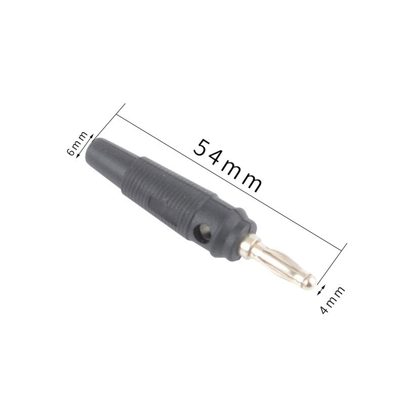 5pcs 4MM Banana Plug Audio Speaker Connectors Amplifier Speaker Binding Post 4mm Banana Jack Plug For Cable Terminals