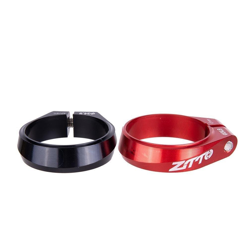 Ztto Cnc Zadel Klem 34.9Mm Hoge Sterkte Zadelpen Buis Clip Draad Lock Klem Zwart Rood Voor Mtb Road fiets