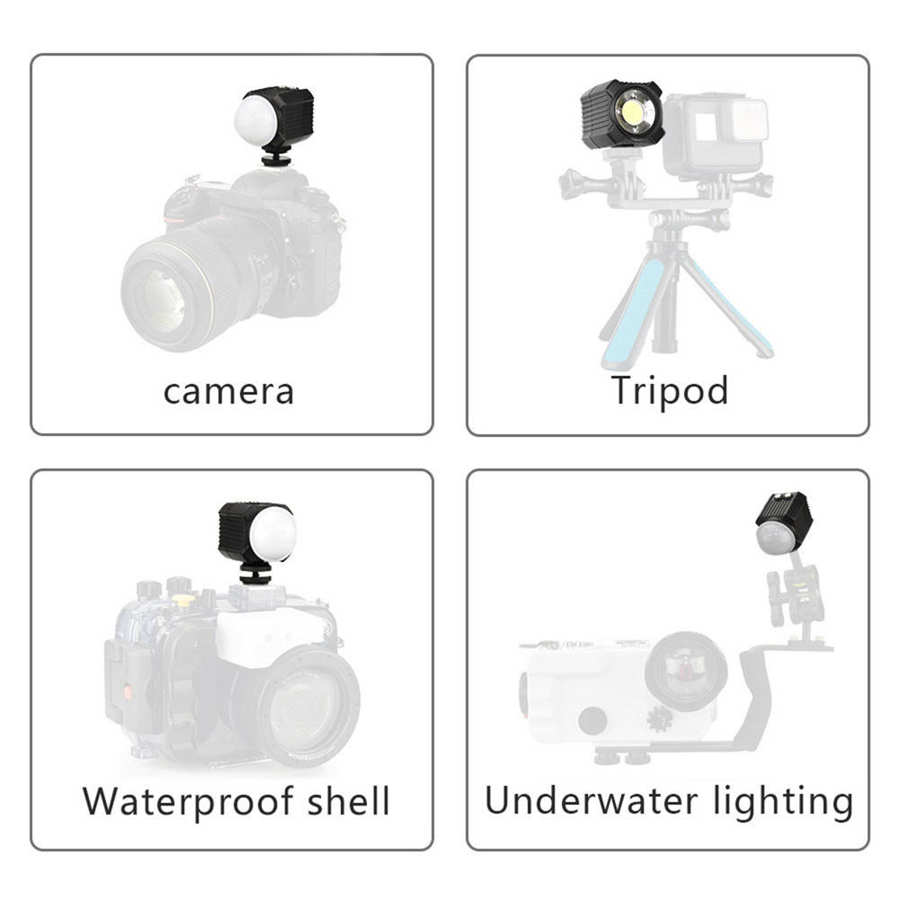 Orsda SL-19 Tauchen LED Füllen Licht 60m Unterwasser Kamera Video Licht Tauchen Wasserdicht Fotografie Beleuchtung für GoPro Held 10 9 8