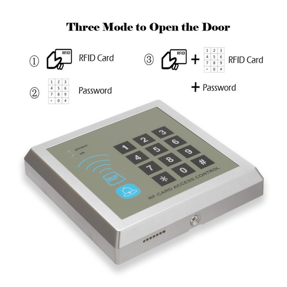 Door RF-Card Password Keyboard Access Control System Device Machine Security 125Khz RFID Proximity Entry Door Lock 10000 user