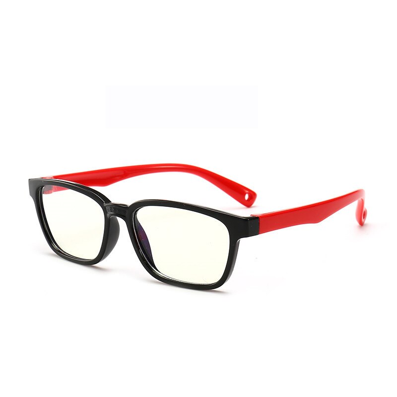 Børn anti blåt lys briller drenge piger læsebriller blødt silikone stel sikre læsebriller til computer telefon  uv400