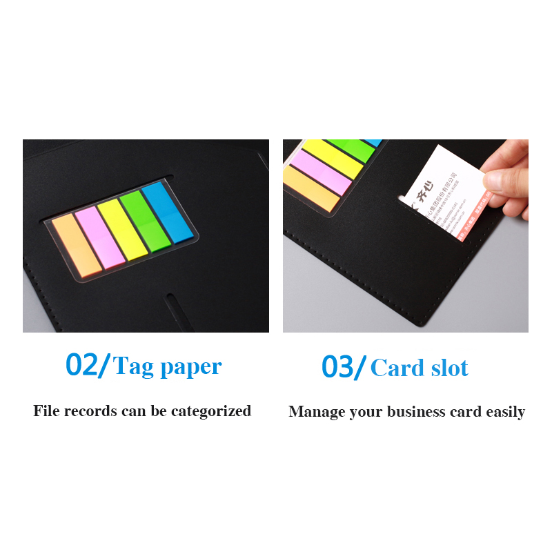 Multi function management book plan Notepad agenda business meeting notebook planner Gel Pen memo pad B5 office supplies