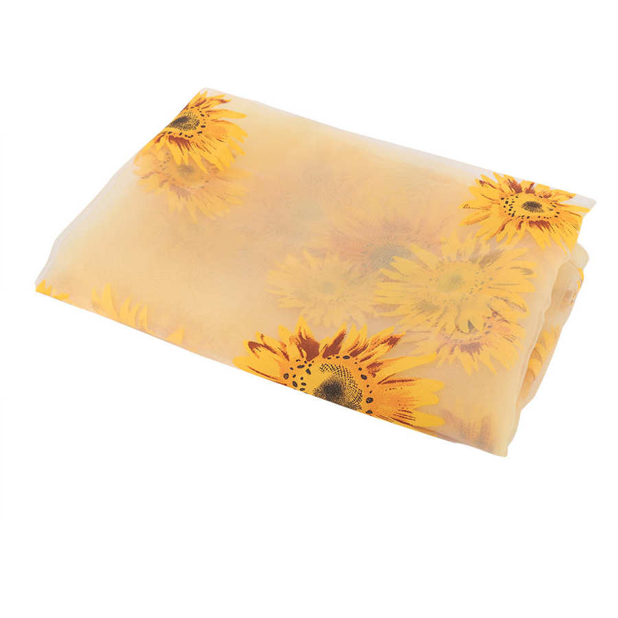 Polyester Floral Voile Net Pattern Valances Window Curtain Living Room Decor