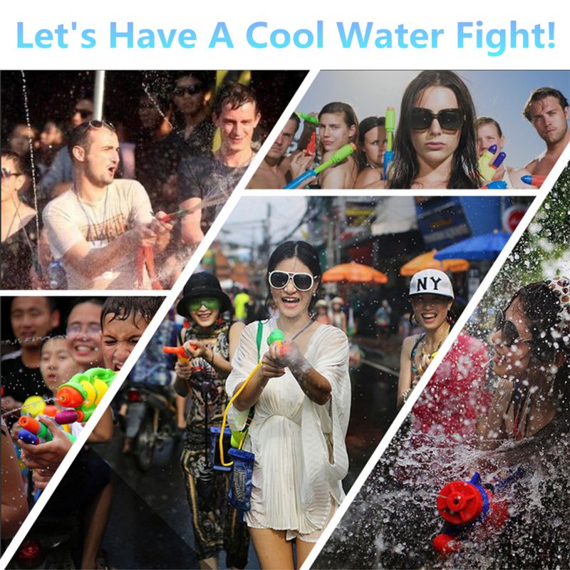 Water gun soaker with 4 nozzles, water blaster 30ft 1200cc squirt guns, water fight toy, summer toy for outdoor swimming, pool, beach