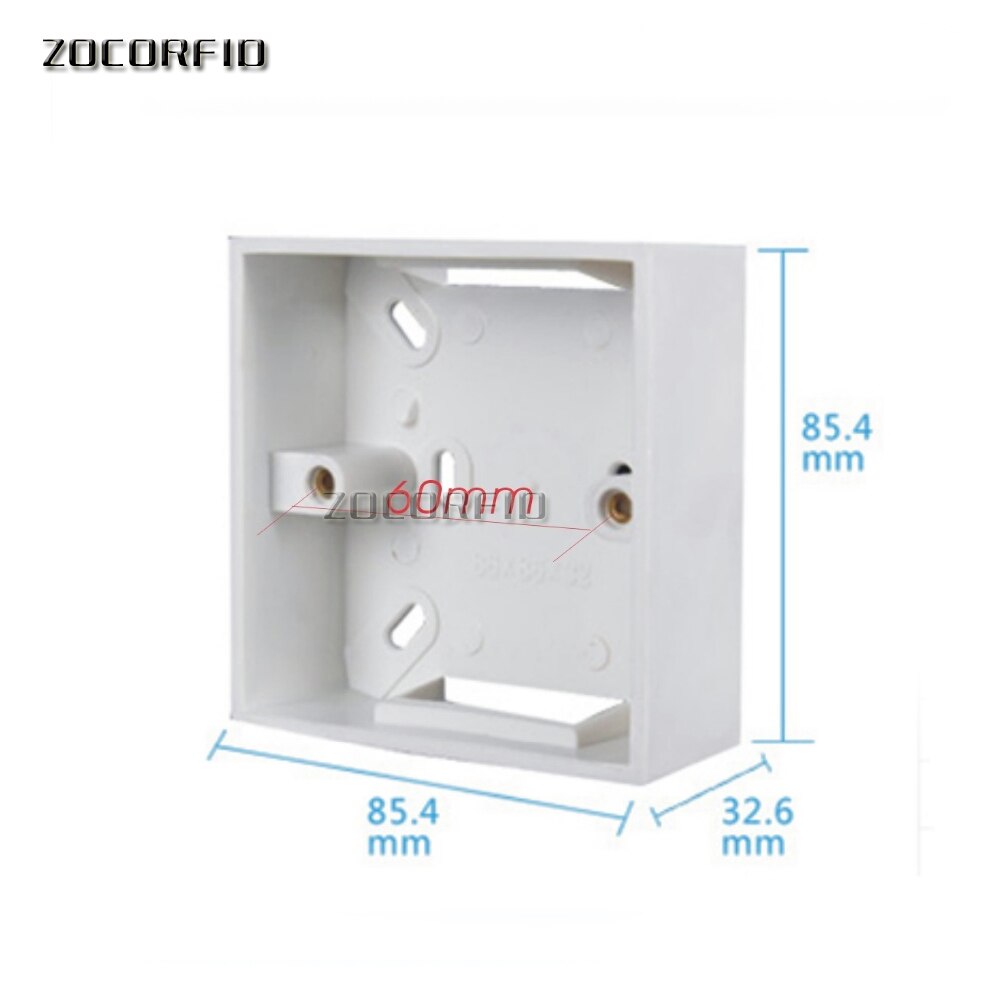 10pcs 86X86mm wall mount junction box,outlet wall switch box,flush box, plastic back box for mansory wall