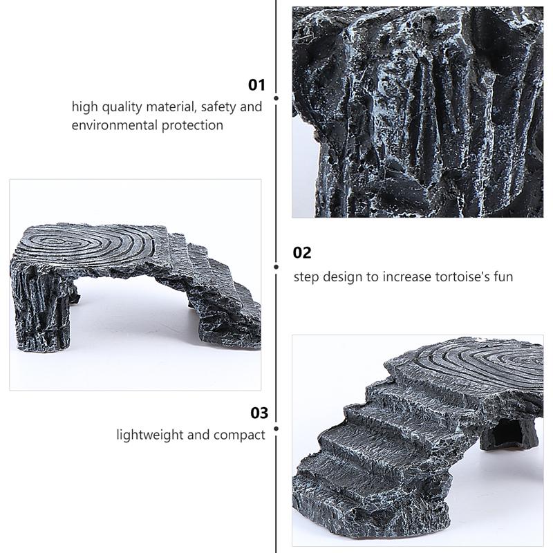 Reptiles Climbing Platform Decoration Aquarium Fish Tank Landscape Ornament