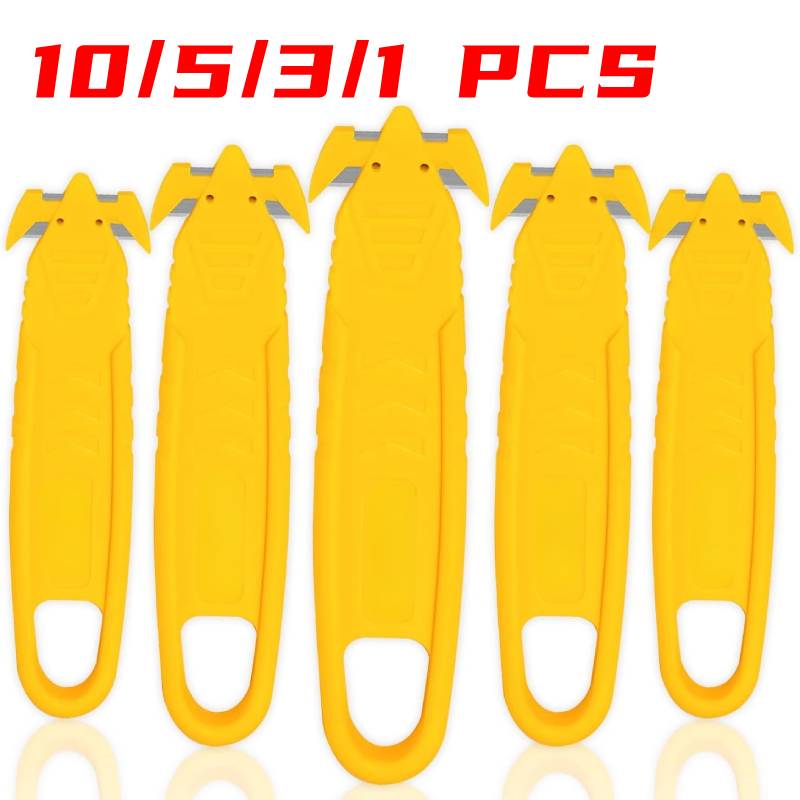 10/5/3/1Pc Safety Box Cutter Utility Mes Dubbelzijdig Mes Kartonnen Pakket Tape House Office Security Mes Tools