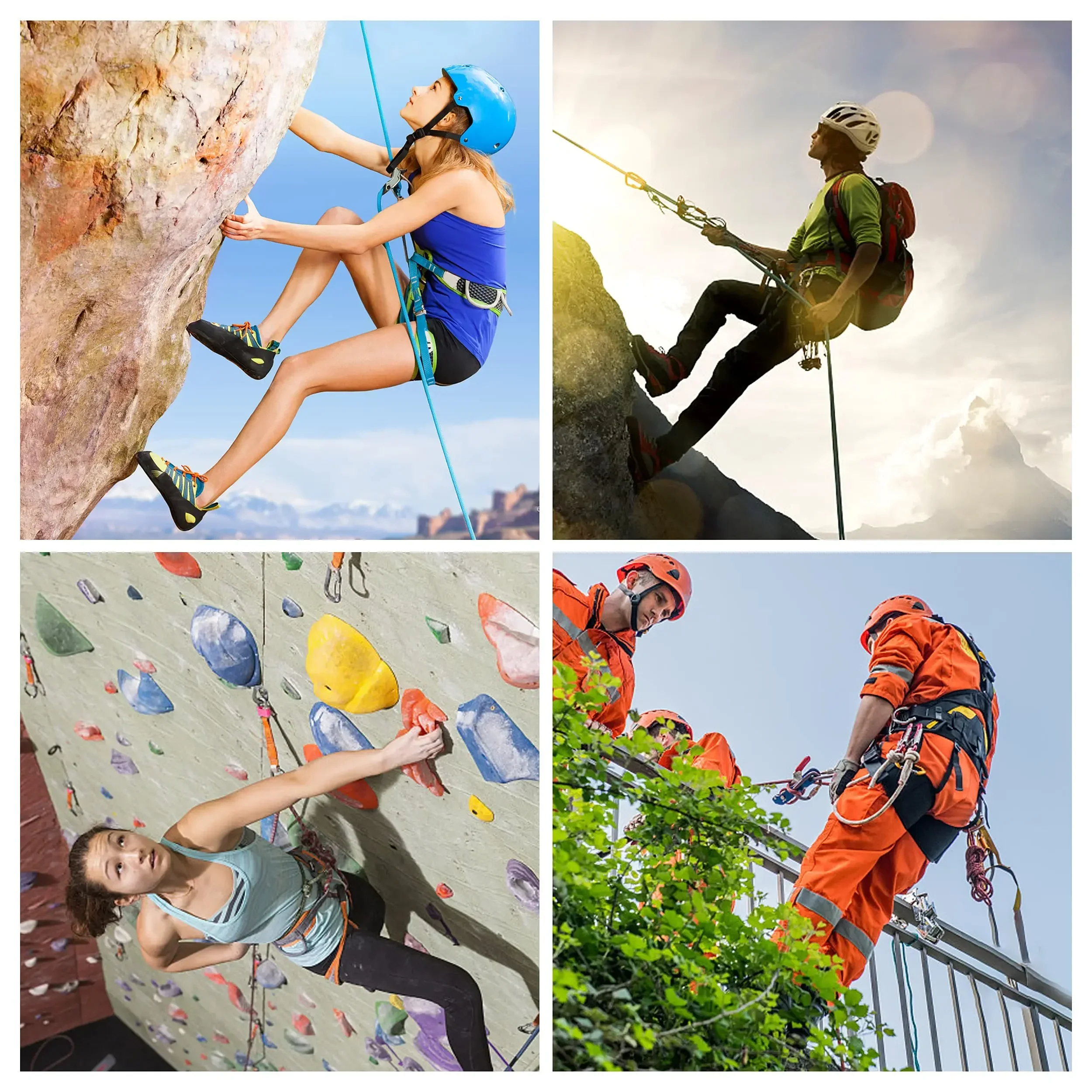 Tomshoo cuerda de escalada de 10mm 10M/20M/30M cuerda de escalada estática al aire libre rescate seguridad contra incendios Escape escalada cuerda de emergencia