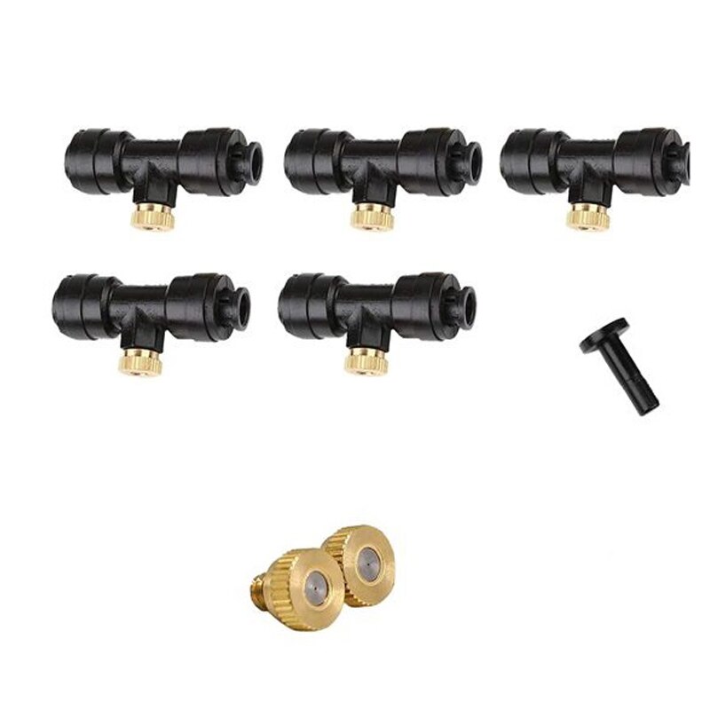 Dysze rozpylające zestaw dysze przeciwmgielne robić systemu chłodzenia mgłą patio układ chłodzenia na zewnątrz ogród wodny pan: Default Title