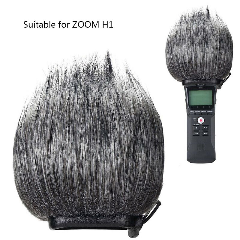 Pro Microphone Furry Fur Cover Outdoor Windscreen Reduce Wind Noise For Zoom H1