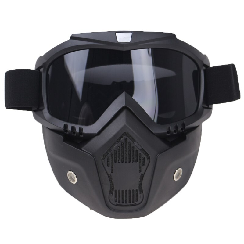 6 Kleur Beschikbaar Helm Masker 3/4 Open Gezicht Helm Gemonteerd Goggle Masker Multi Fucntion Helm Glas