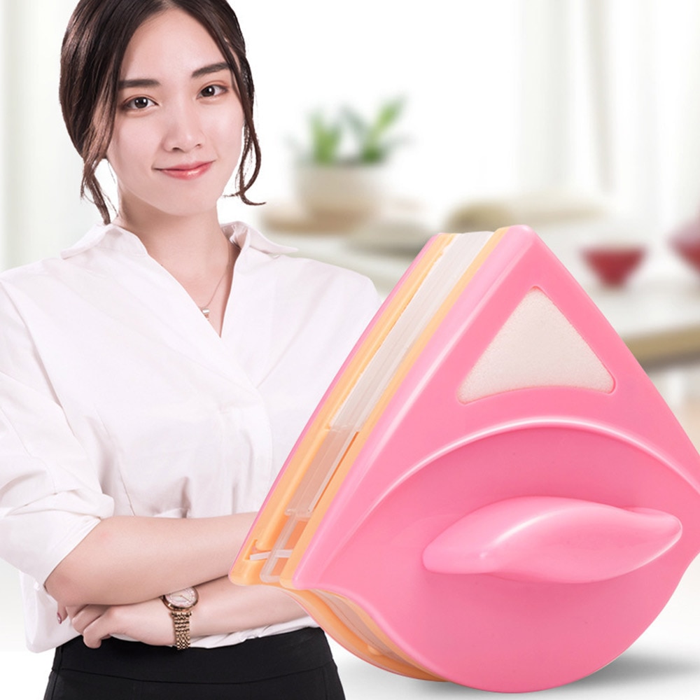 Lingette magnétique Double face pour l'entretien de la maison, outil de nettoyage de vitres, brosses de Surface utiles #4