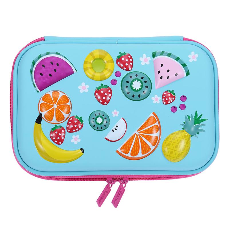 1pc Large Capacity Pencil Case Kawaii Pencilcase School Pen Case Supplies Pencil Bag School Box Pencils Pouch Stationery For Kid: Blue
