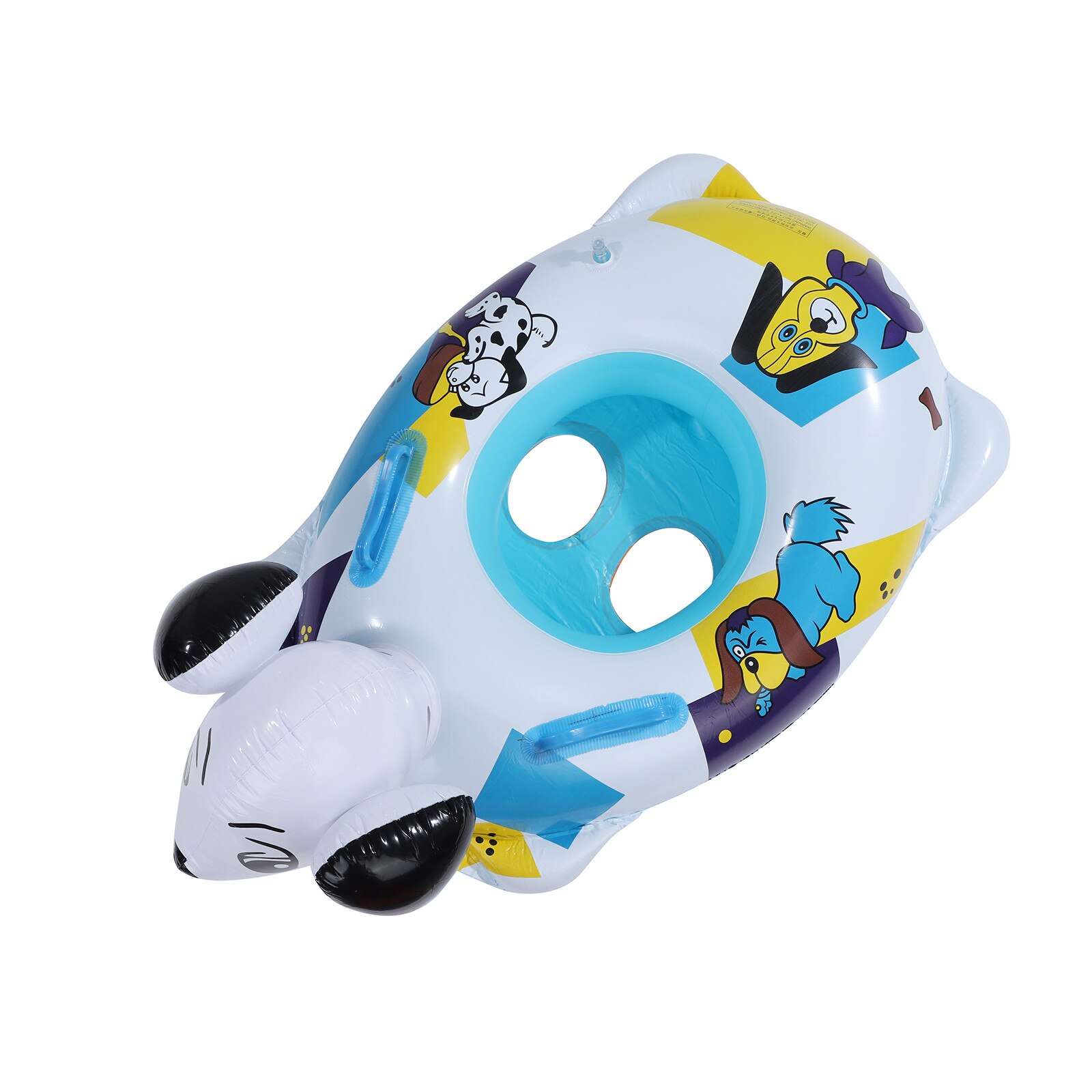 Dalmatinischen Schwimmbad Schwimmt Aufblasbare freundlicher Wasser schweben Ring Mit Griff Sicher Material Und Weiche Sitz Baby Schwimmen Ring Für 1-3 Y L3