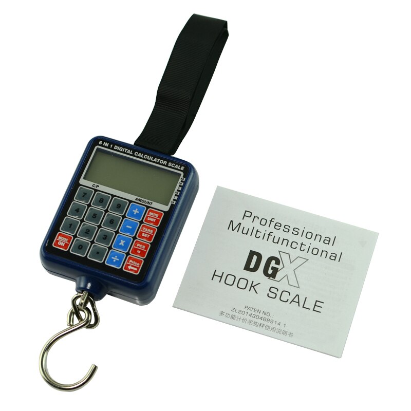 6 in 1 Mini Digital Hanging Luggage Weight Scale 50kg/10g Calculator bilancia digitale di precisione Electronic Weighing Scale