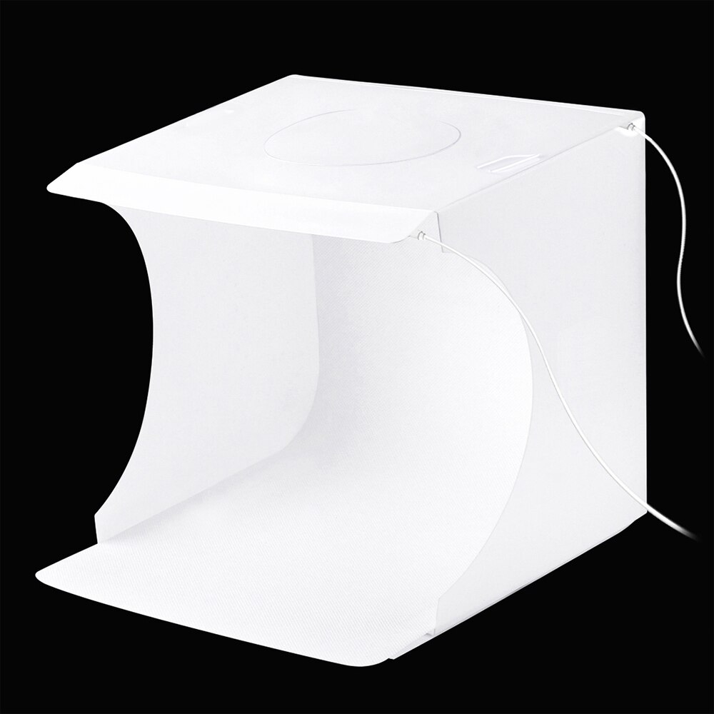 Mini pliable caméra Photo Studio bureau Studio boîte souple construit en LED photographie lumière tente Softbox lumière salle de table