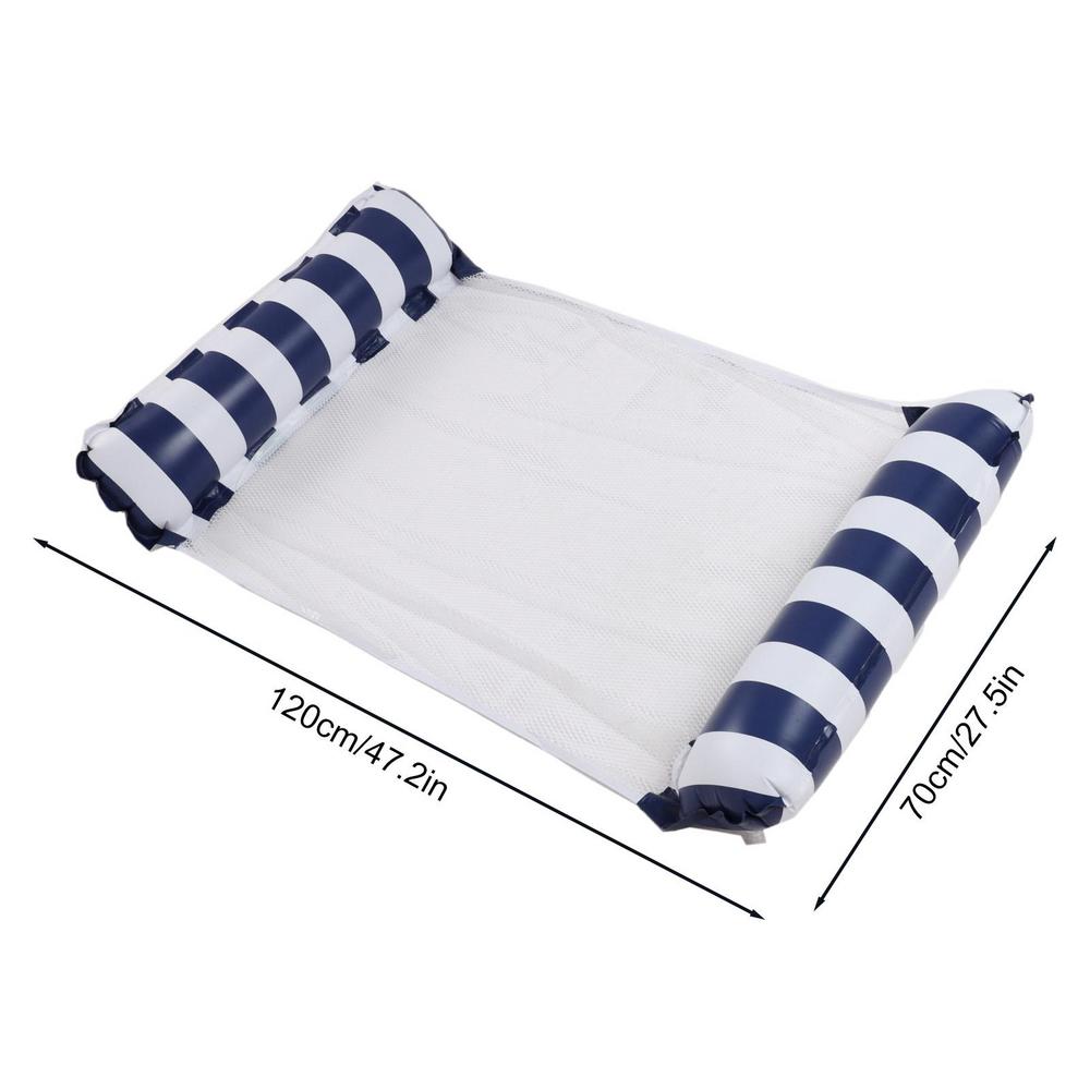 Water Hangmat Float Opblaasbare Strandstoelen Zwembad Speelgoed Opblazen Drijvende Zwembad Bed Zwemmen Matras Drijvende Hangmat: Black