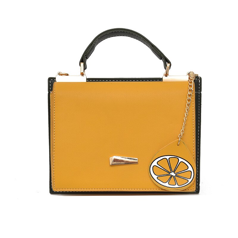 dames sac à bandoulière en cuir PU couleur unie sac deux couleurs épaule messager carré sac hit couleur sac à main