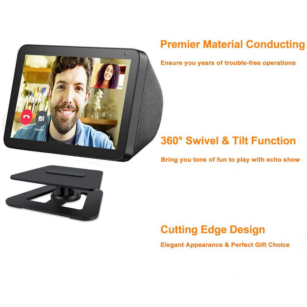 Aluminium Alloy Speaker Stand Holder For Echo Show 8 Mount Bracket Adjustable Base Support For Echo Show 8 Speaker Bracket