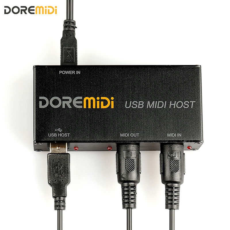 USB MIDI Host Box convertitore Host MIDI converti l&#39;interfaccia del dispositivo MIDI di uno strumento musicale in una comune interfaccia A 5 pin