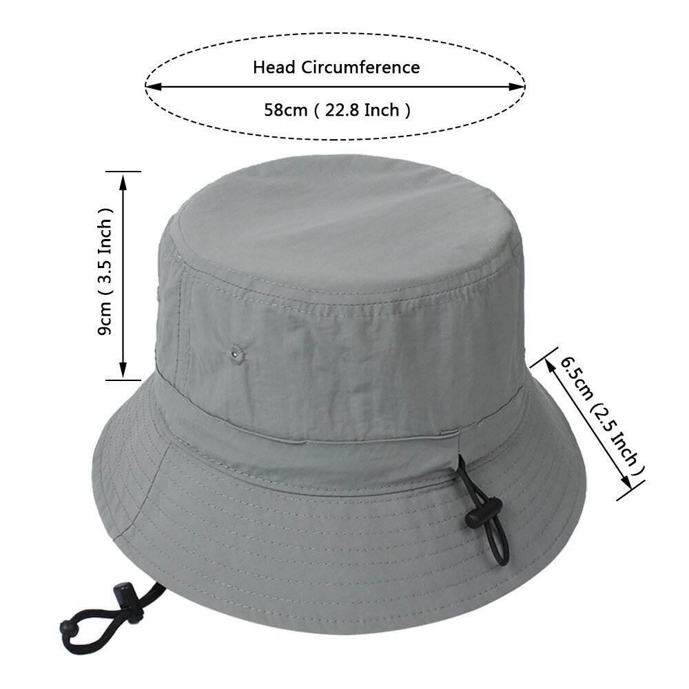 Cappello da sole Anti-UV a visiera larga a tesa larga con corda antivento pieghevole portatile da donna cappello da pescatore estivo cappello da pesca all&#39;aperto