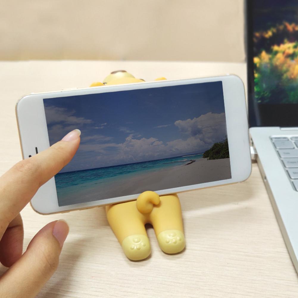 Phone Holder Animal Shape Multiple Function PVC Cute Cartoon Mobile Phone Accessories for Table