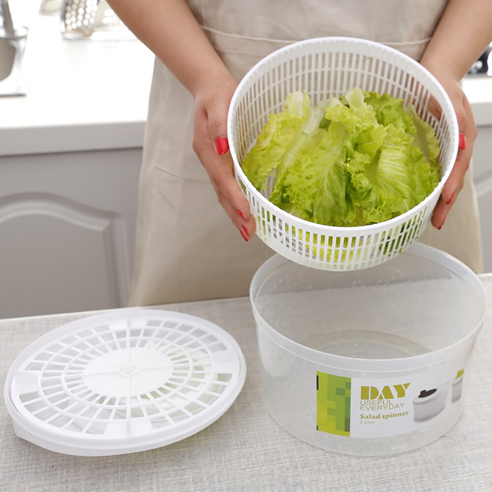 Grøntsagstørrer frugtafløbstørrer shake vandkurv multifunktion køkken salat værktøj
