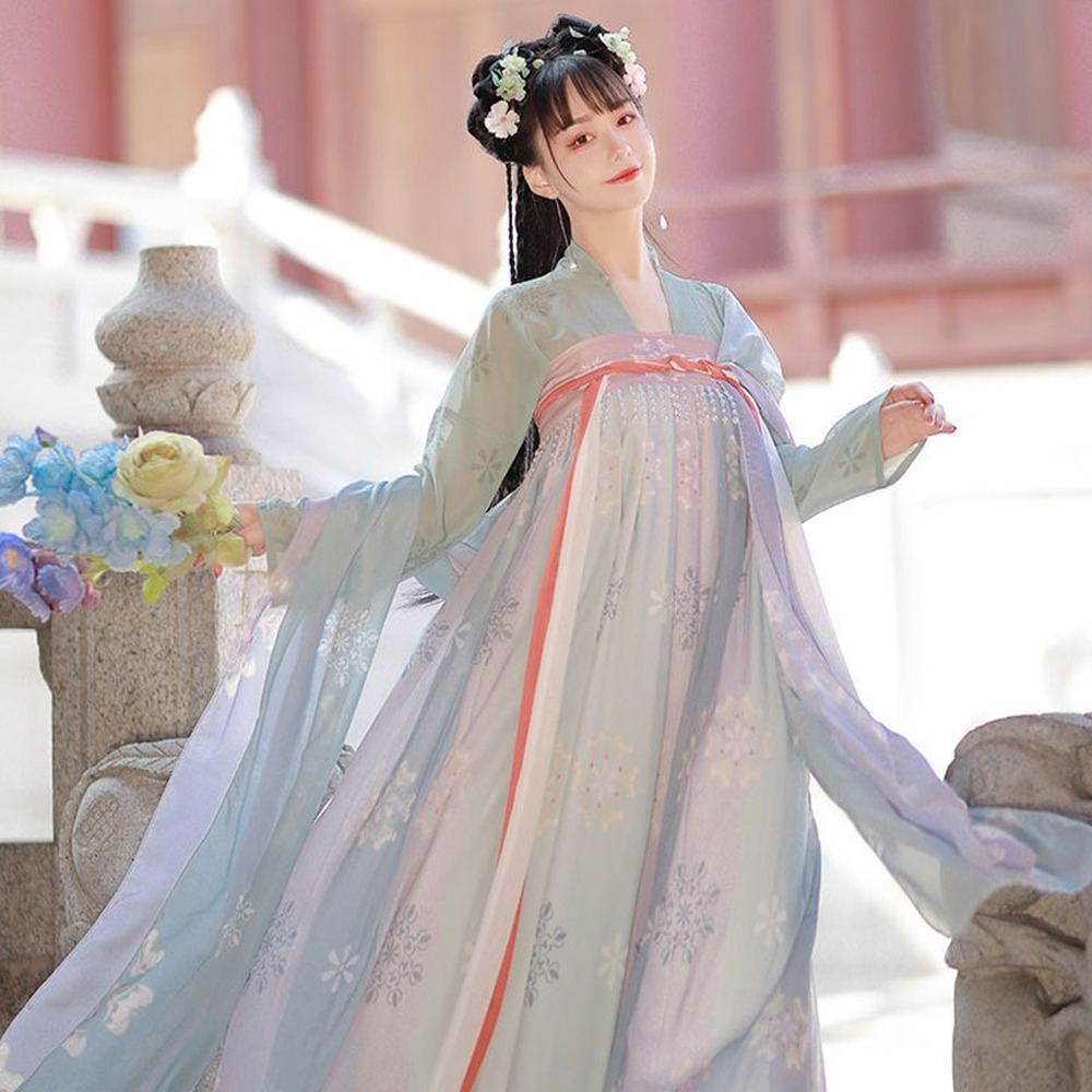 Hanfu – Costume de princesse pour femme, tenue traditionnelle chinoise élégante, Style ancien populaire Tang, vêtements de spectacle féerique, films