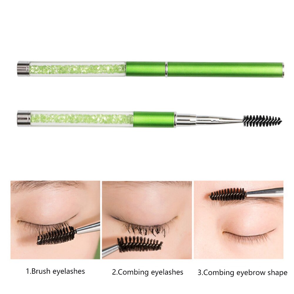 Eyelash Brush Reusable Spoolie Micro Eyebrow Lash Brush Extension Supplies Mascara Wand Applicator Makeup Lash Eyelash Brushes