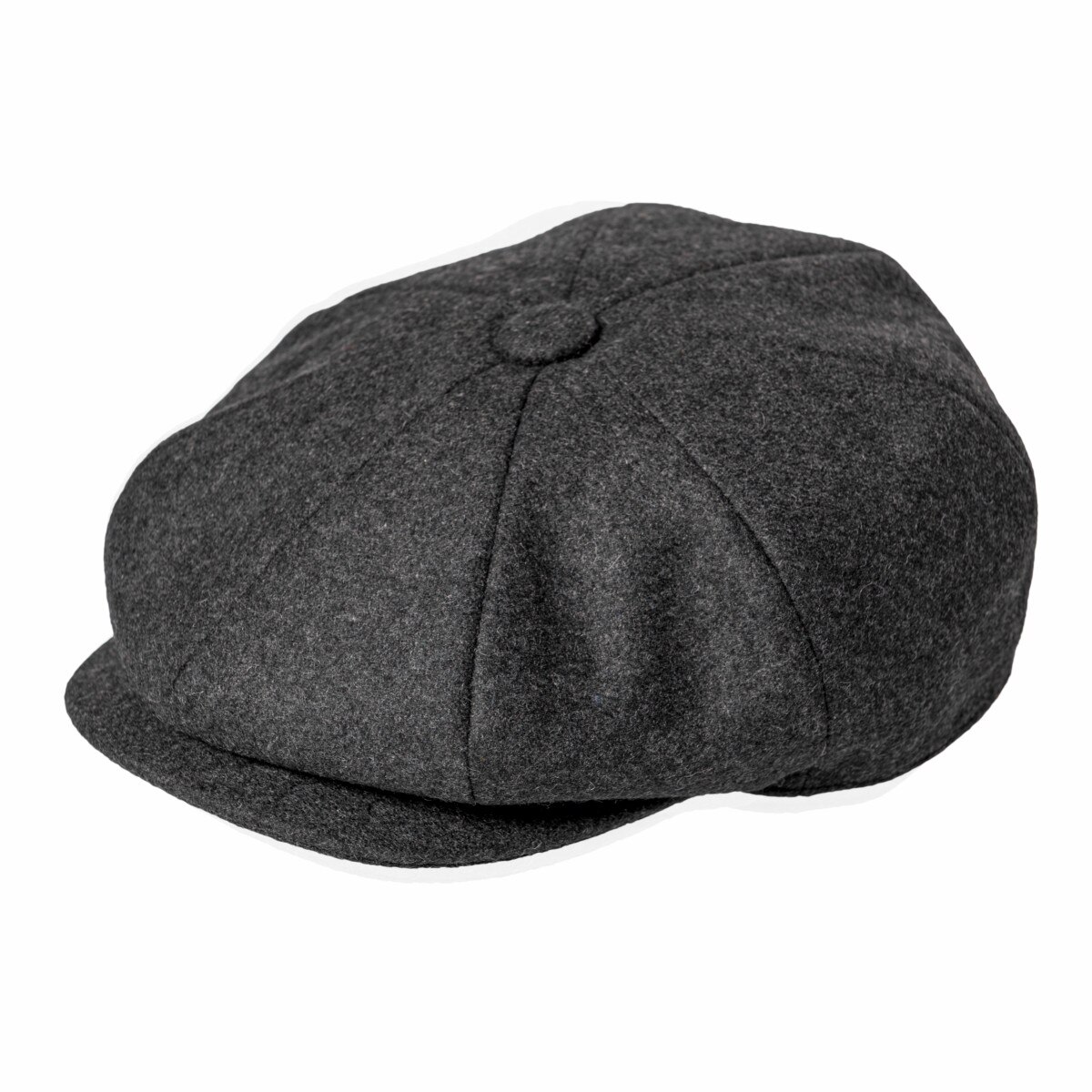 Jangoul Newsboy Caps Men 8 Panel Flat Cap Wool Blend Driving Hat Beret Male Herringbone Baker Boy Ivy Hats: Dark Grey / 6 7/8
