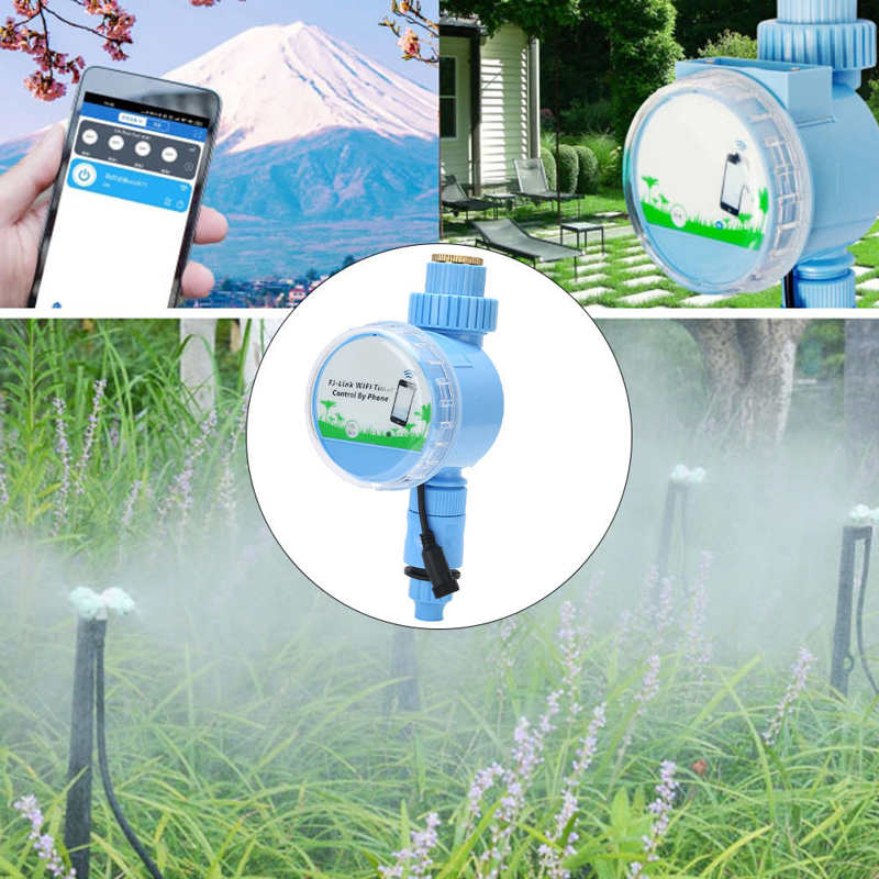 Intelligent Garden Irrigation Valve Watering Timer Automatic Drip Controller System with Phone WIFI Control
