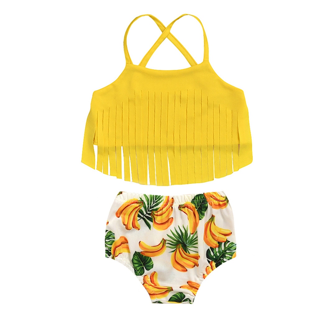 Badpak Europese 2345-jarige Baby Bikini Zomer Baby Meisje Split Zwemmen Pak Strand Kinderen Badmode