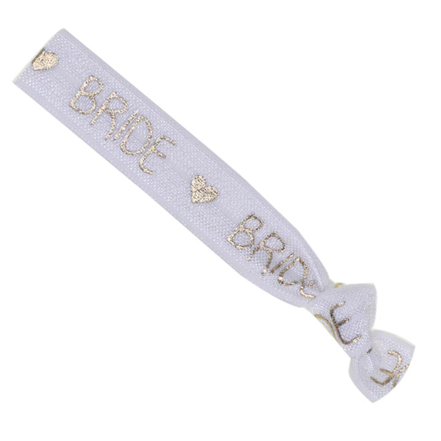 Lag brud stam brudtärna hår slips armband armband ring svensexa möhippa bröllop bruddusch dekoration favör: Brud