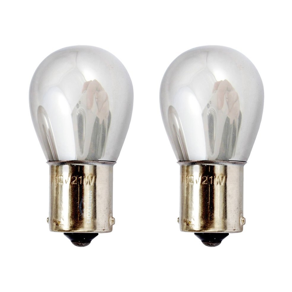 2pcs Chrome Silver Amber Rear Indicator Bulbs 581 1156 PY21W Turn Signal Tail Brake Light 12V Parking Light Bulbs