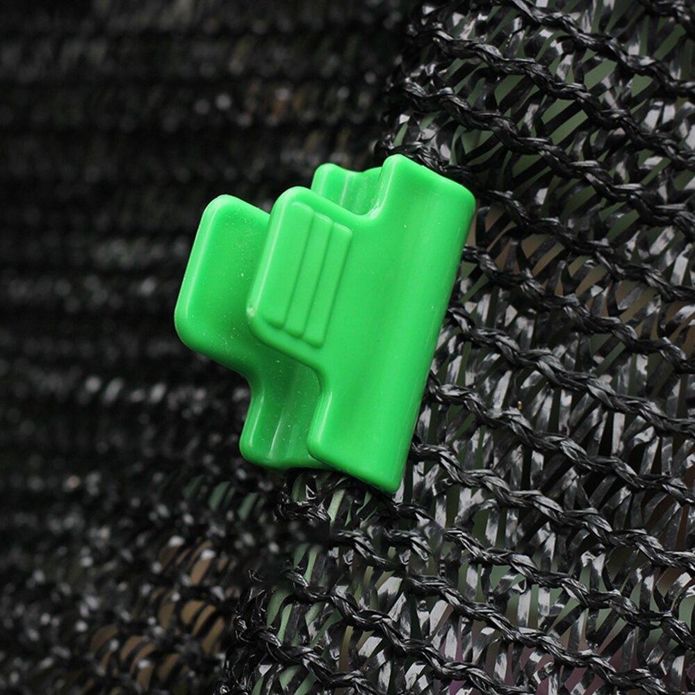 Braçadeiras de Tubos de efeito estufa Vegetal Net Sombrinha Capa Grampos de Fixação Clipe