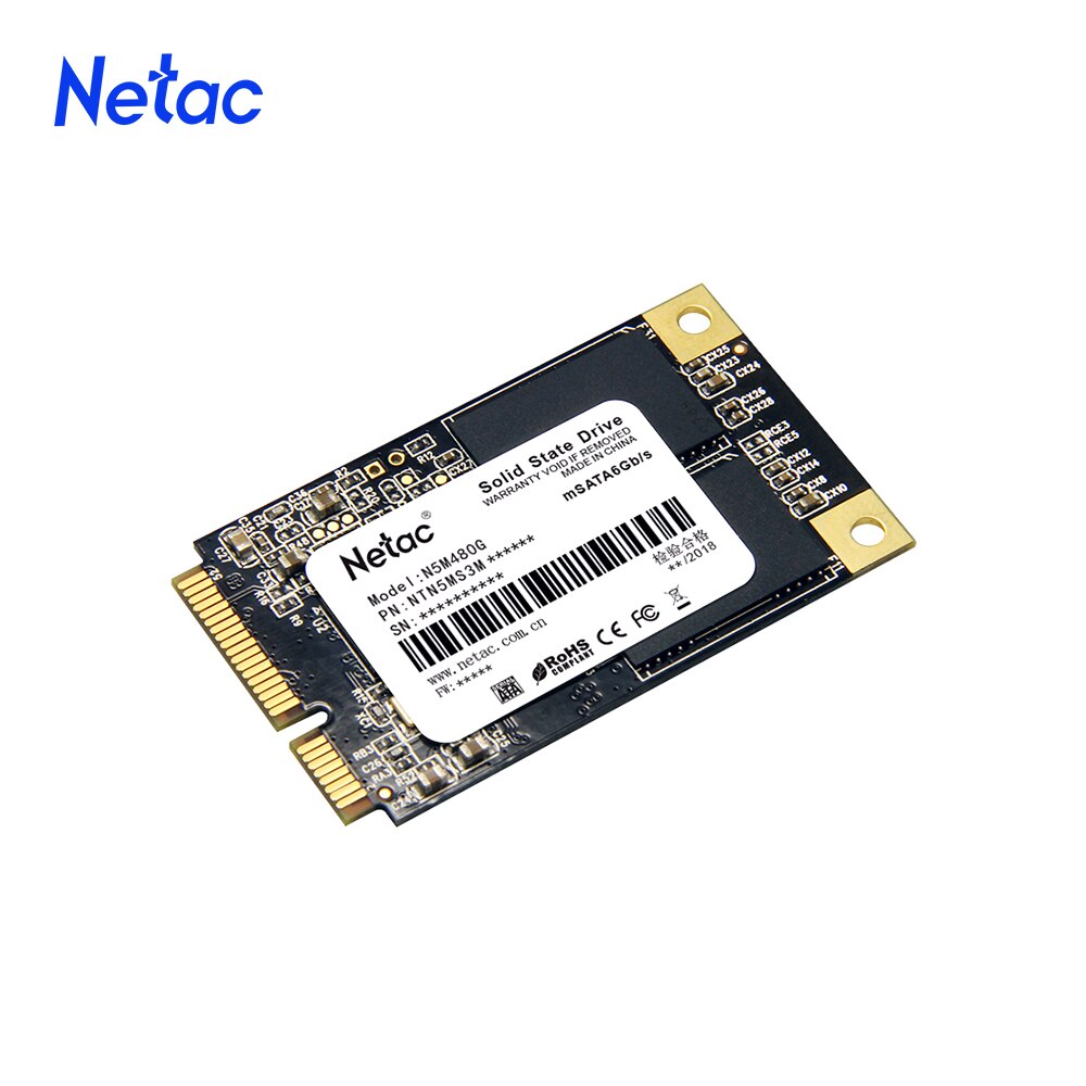 Netac mSATA SSD 120gb 240gb 480GB mSATA SSD HDD disco rigido interno a stato solido per computer portatile