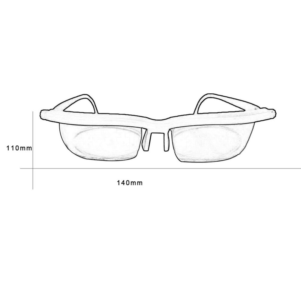 Verstelbare Sterkte Lens Lezen Bijziendheid Bril Eyewear Variabele Focus Vision Ogen Care Tool