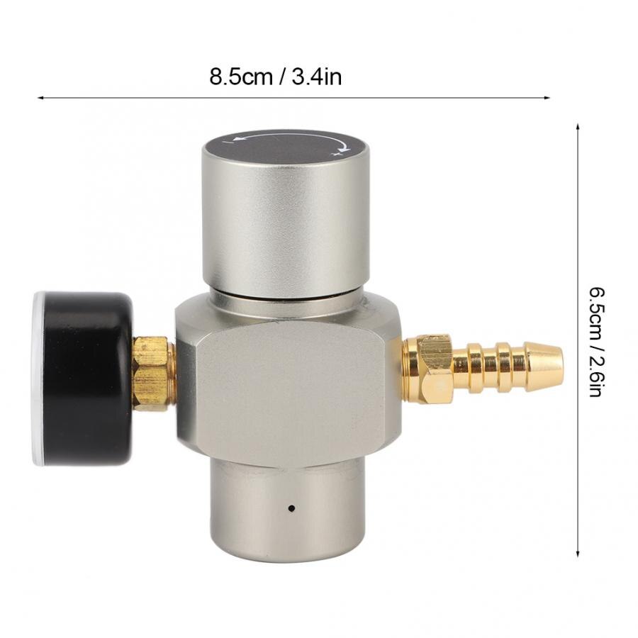 Zerone 2-in-1 CO2-Fassladeregler Mit Manometer – Inkl. Adapter 3/8" Auf TR21,4 Für Sodaflaschen & CO2-Kartuschen