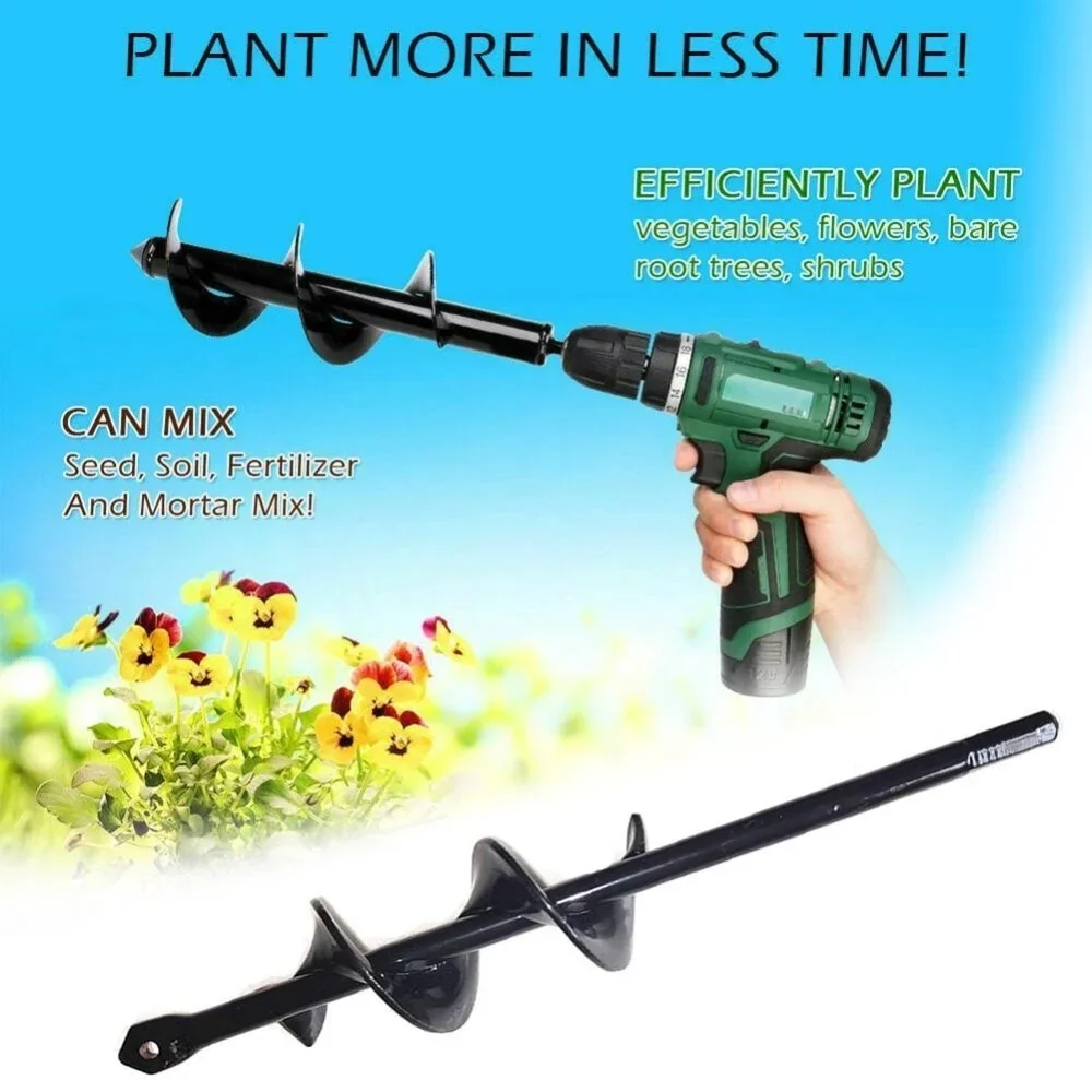 Handboor Charge Elektrische boor Grondbit Irrigeren Planten Vijzel Boor Graven Gat Lamp Plant