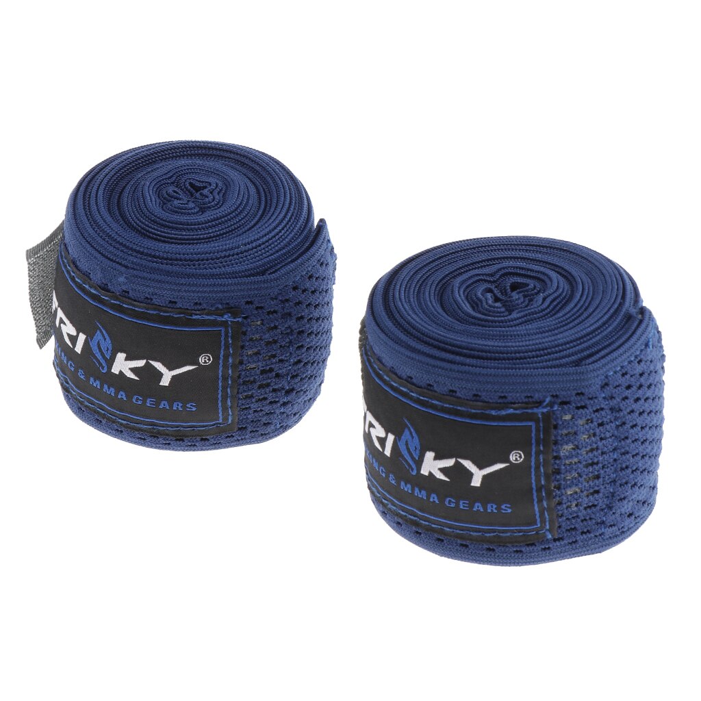 Premium Hand Wraps Polssteun Bandage Voor Muay Thai Kickboxing Training: Blue