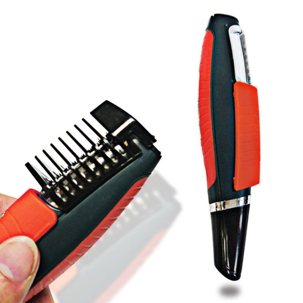 Male switchblade shaver grooming remover hair trimmer 2 in 1 bart bart skjegg øyenbryn hår trimmer shaver hair remover set