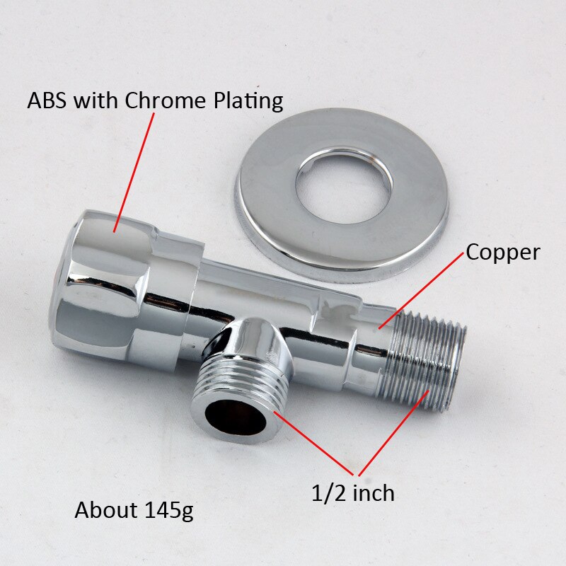 2 PCS Kitchen, Bathroomn Right Angle Valve for waterTriangle Valve Water incoming stop water valve copper right angel value