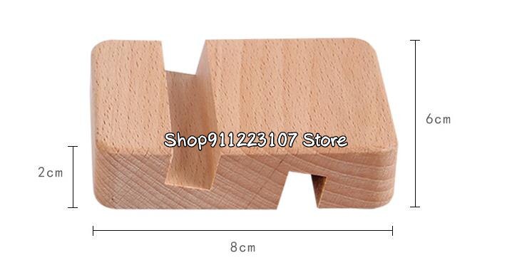5 Stks/pak Beuken Houten Borduurwerk Hoepel Base Mobiele Telefoon Standhouder Draagbare Dubbele Slot Bracket Geborduurde Ornamenten