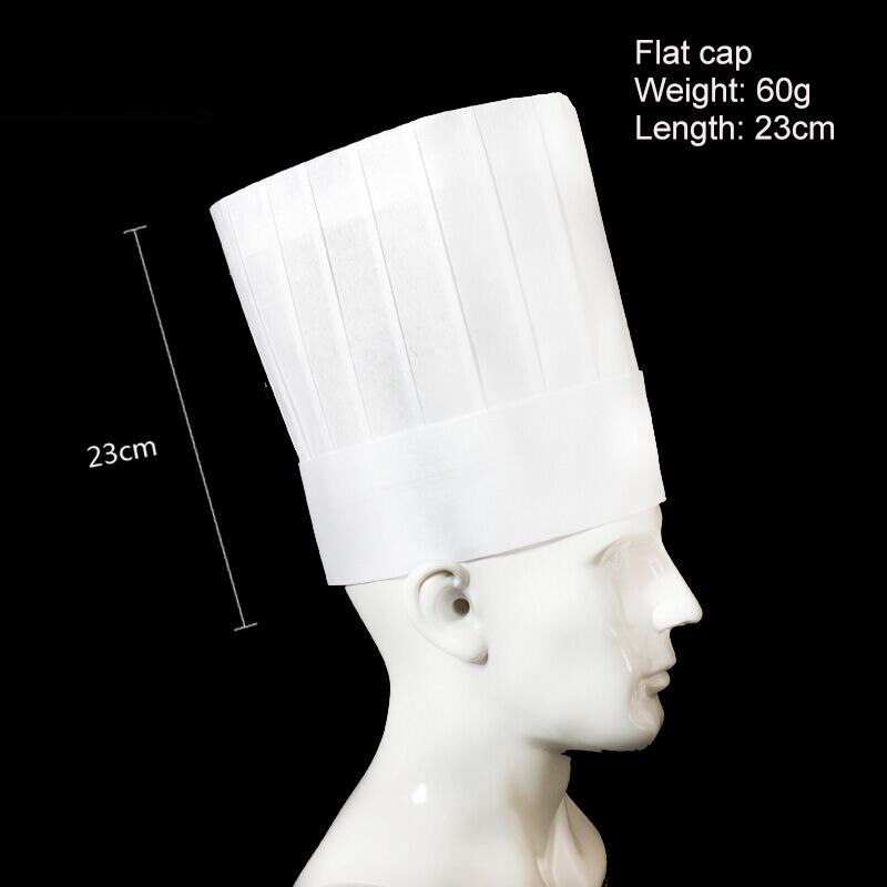 20 pcs/lot Disposable Chef Hat Thicken Non-woven fabric White cook cap Hotel Restaurant Bread Cake Baker's Hat