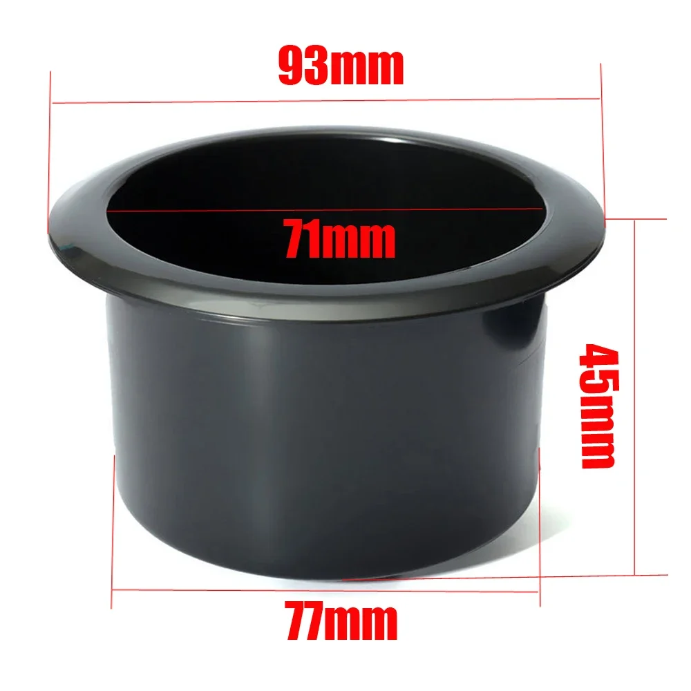 1x Schwarz Auto Tasse Wasser Getränkehalter Einbau Für RV/Auto/Marine/Stiefel/Anhänger Kunststoff Getränkehalter Innen Zubehör