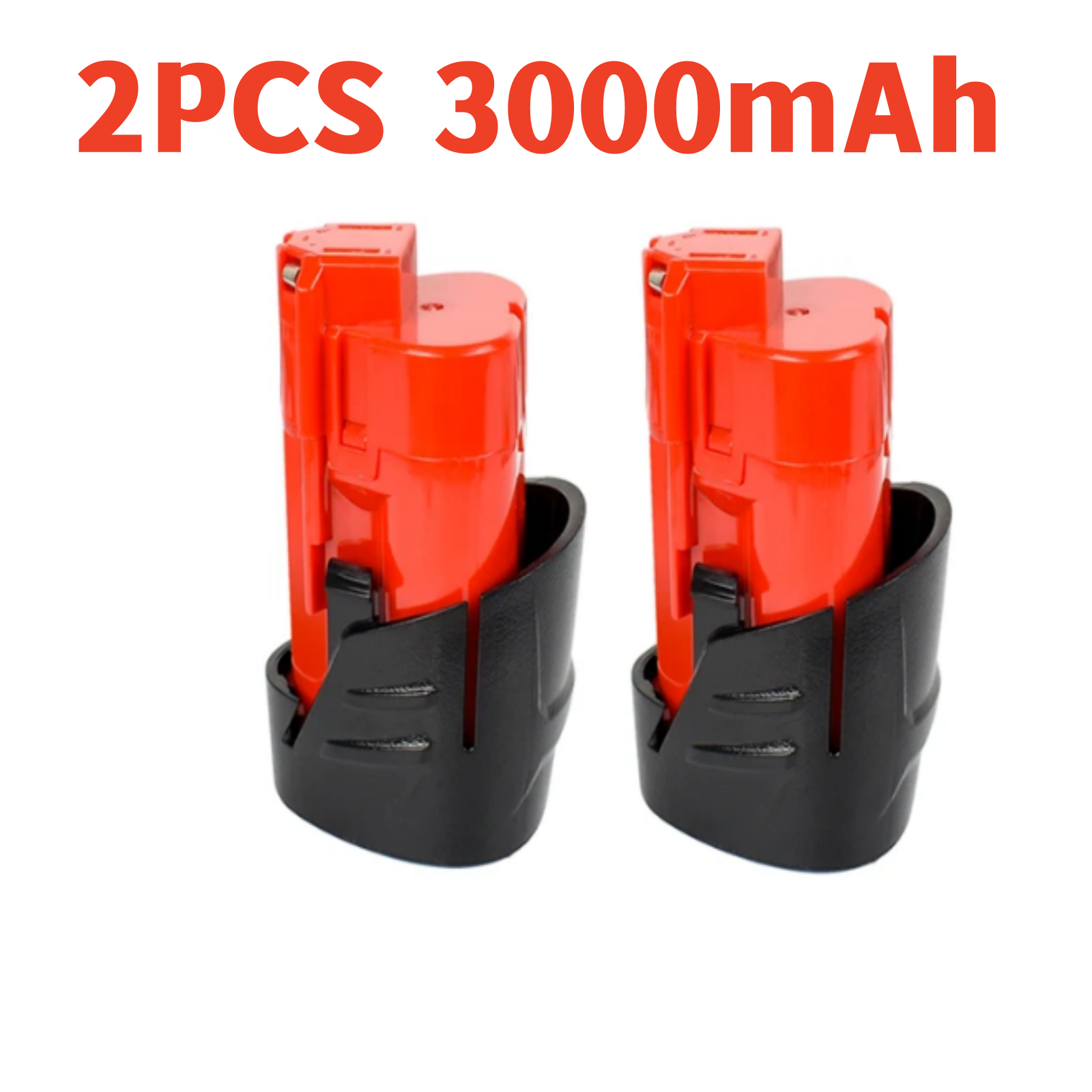 2 st.  m12- pack batterier till milwaukee 3000 mah litiumjonbatteri 48-11-2411 ersättning för milwaukee  xc 48-11-2410 48-11-2420 elverktyg: Blå