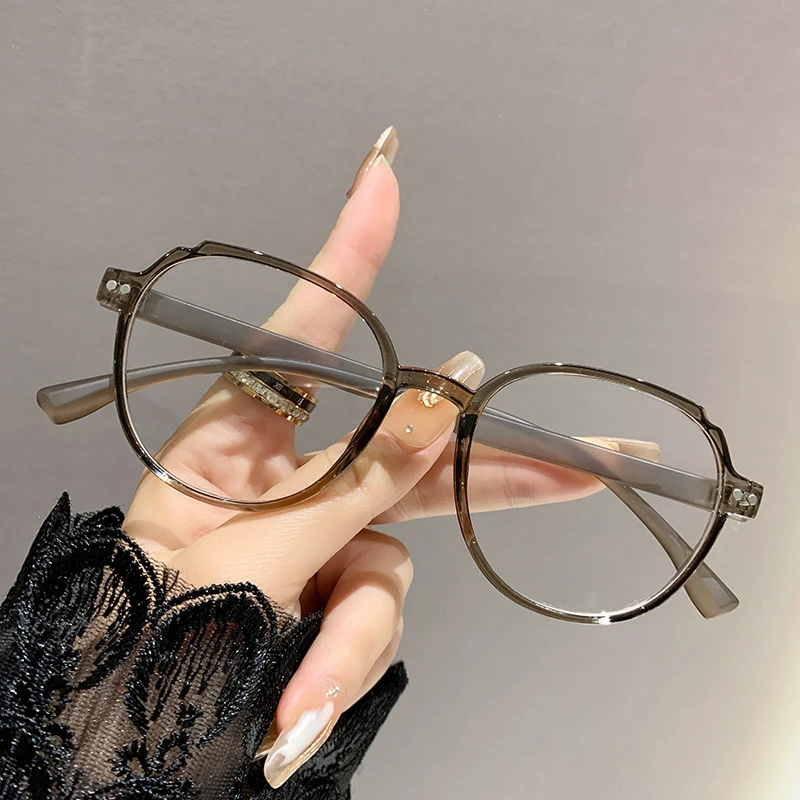 Men and Women Square Reading Glasses Unisex Blue Light Blocking Glasses with Plus Diopters Trendy Retro Far Sighted Eyewear: green / 0