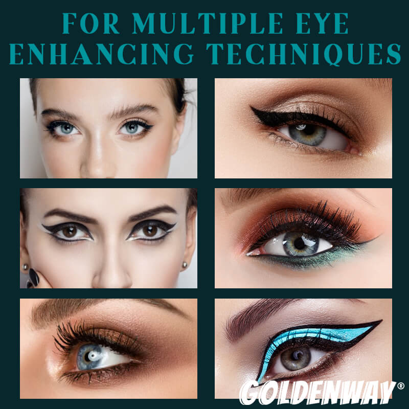 1 Set Eyeliner Guide Gereedschap Herbruikbare Siliconen Eyeliner Borstel Geen-Skip Eyeliner Gel Eyeliner Voor Wankele Handen