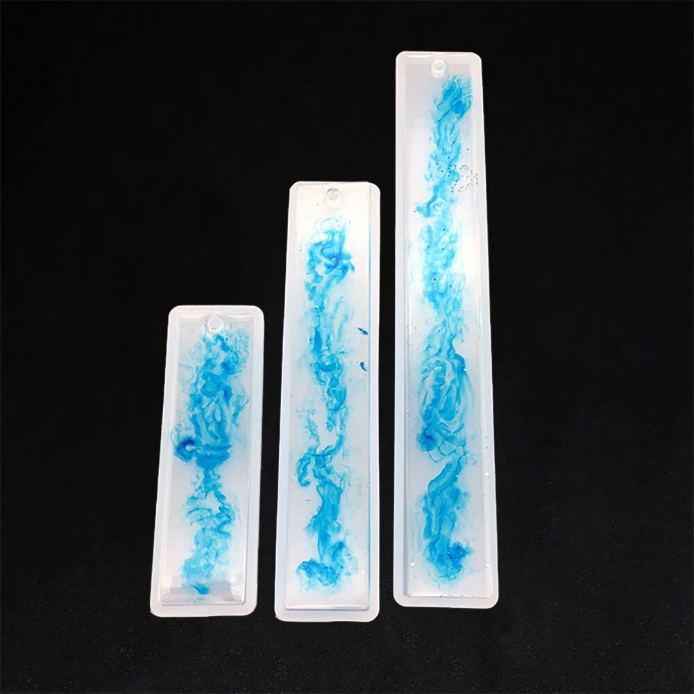 Silikon Quaddel Rechteck Silikon Lesezeichen bilden DIY Lesezeichen Formenbau Epoxid Harz Schmuck DIY Handwerk Silikon transparent bilden